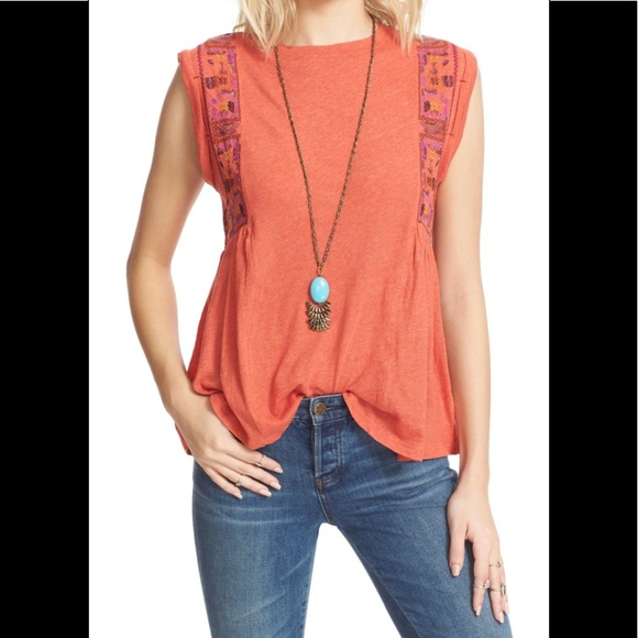 Free People Embroidered Top - Picture 2 of 4
